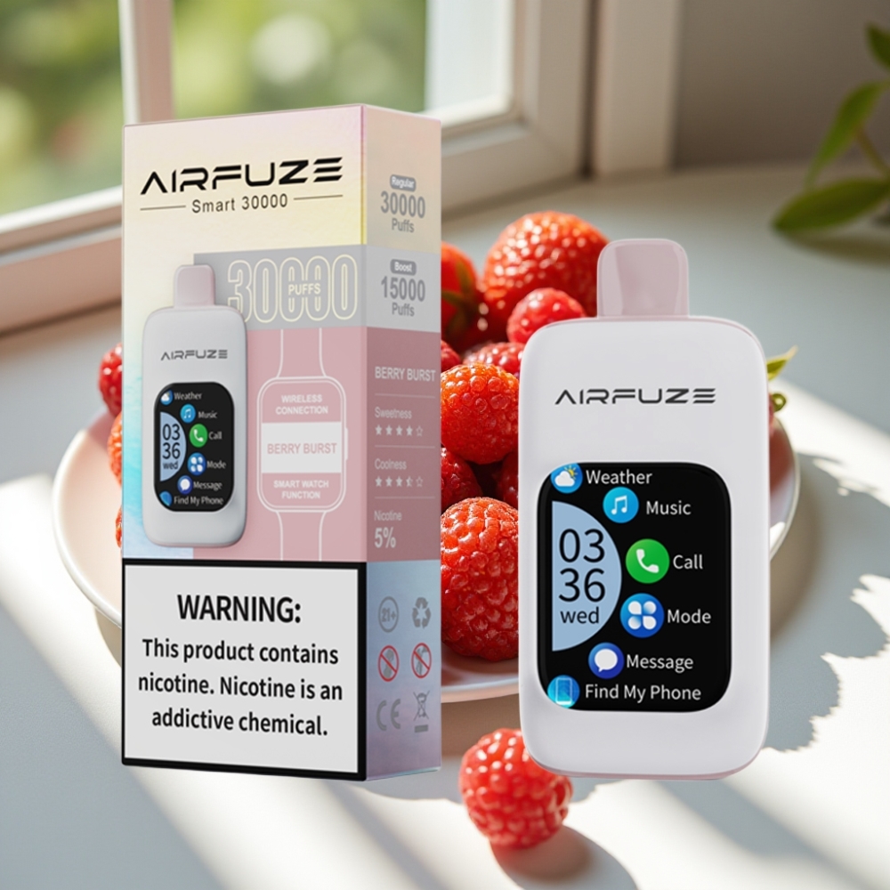AirFuze Smart 30000 Puffs Touch Screen Disposable Vape Berry Burst