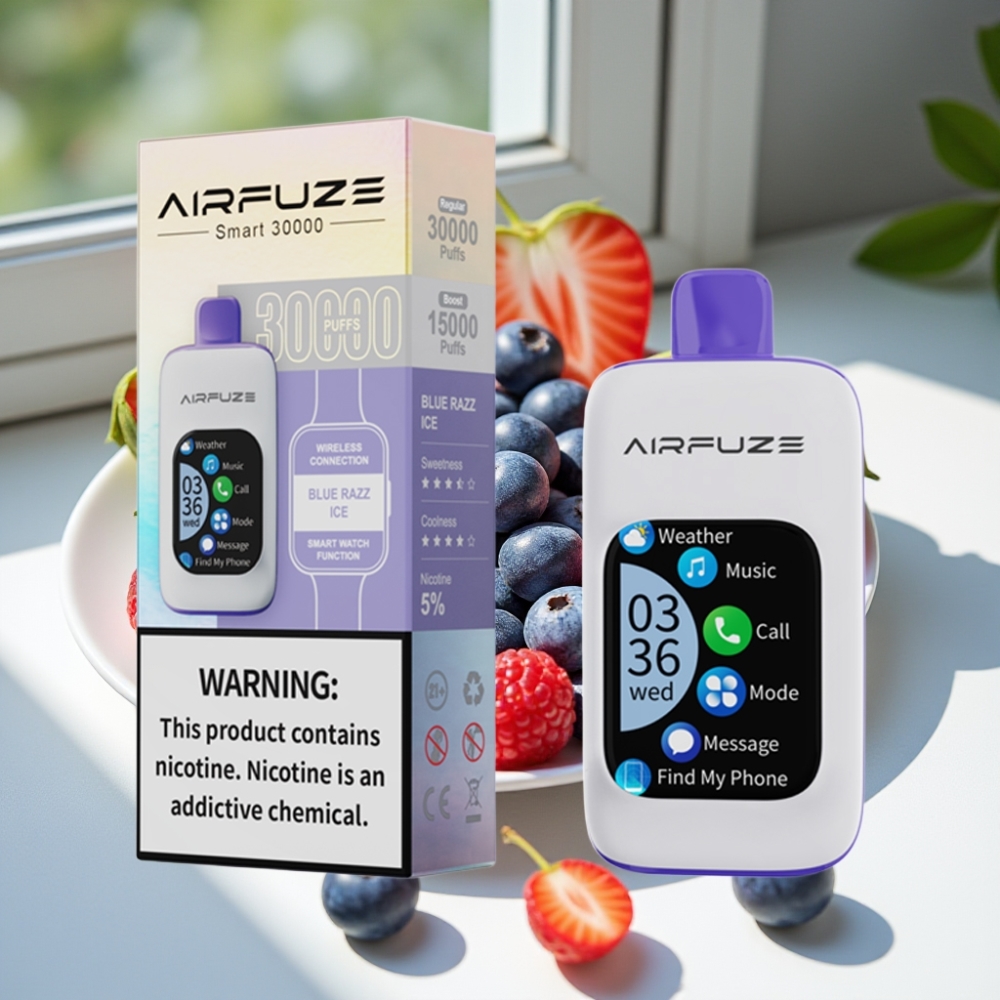 AirFuze Smart 900mAh 30000 Puffs Disposable Pod Blue Razz Ice
