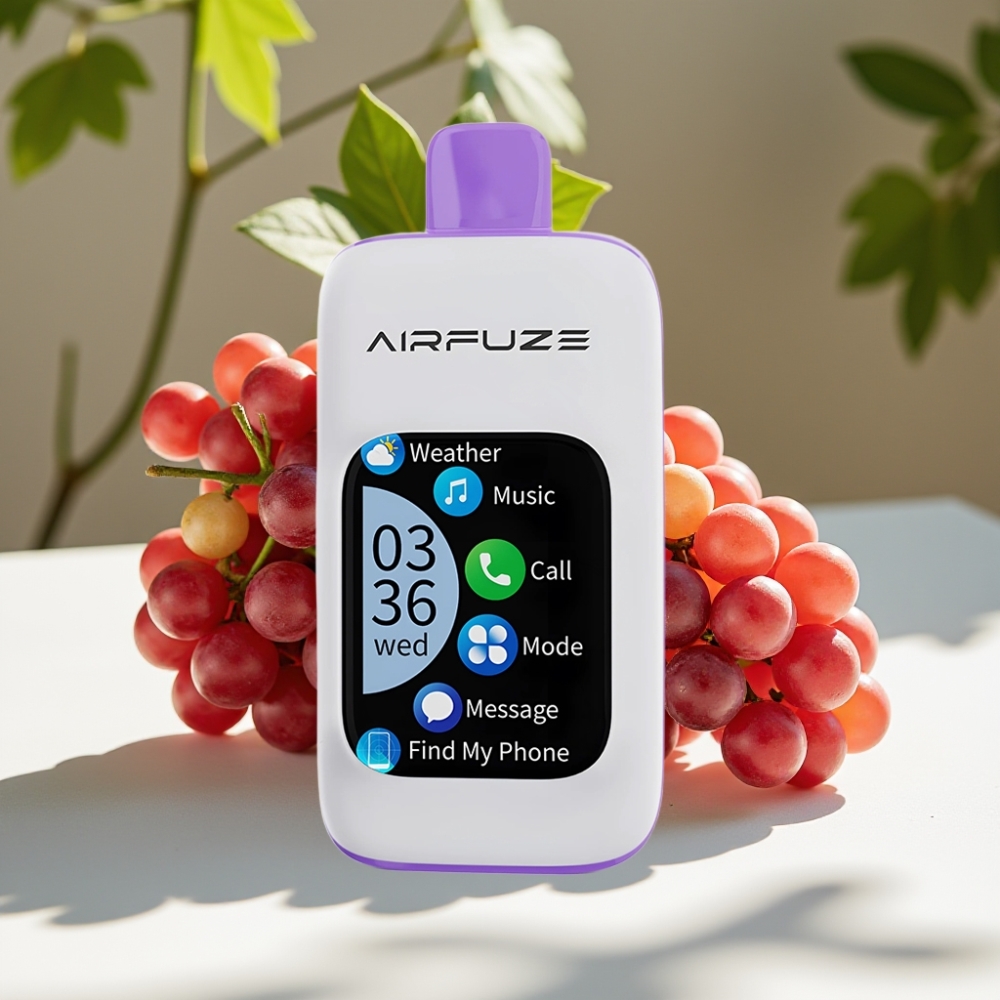 AirFuze Smart Pro 40000 Puffs Rechargeable 20ML Disposable Vape with Phone Integration & 3 Modes - Grape Burst