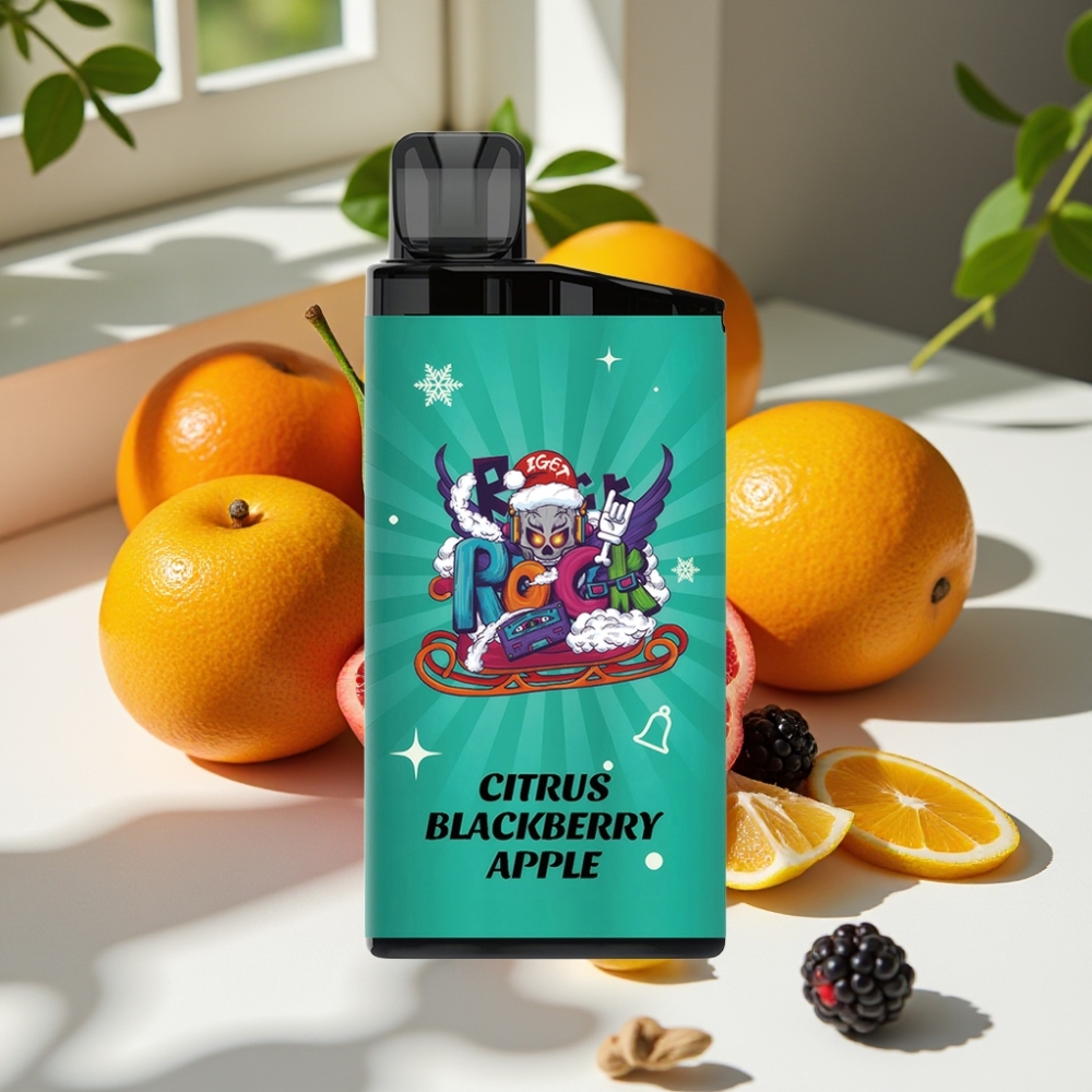 IGET Bar 3500 Puffs 1400mAh Mesh Disposable Vape Citrus Blackberry Apple