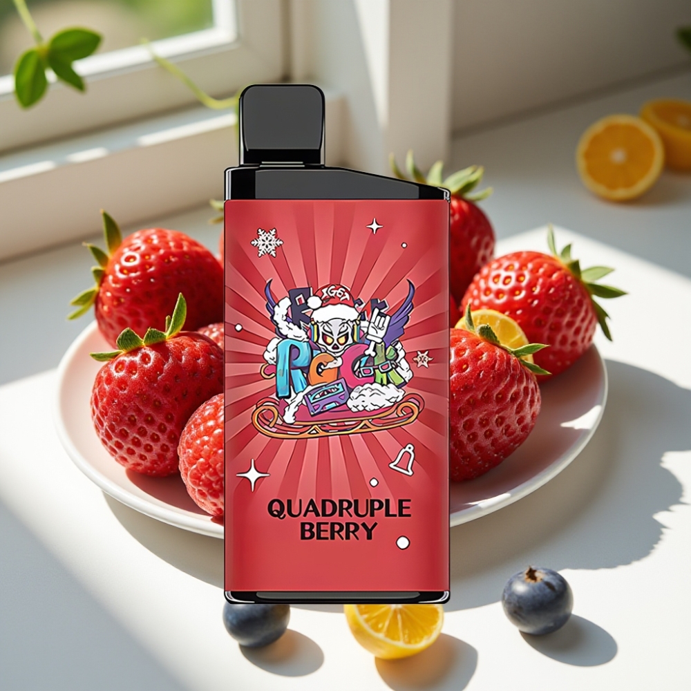 IGET Bar 3500 Puffs 1400mAh Mesh Disposable Vape Quadruple Berry