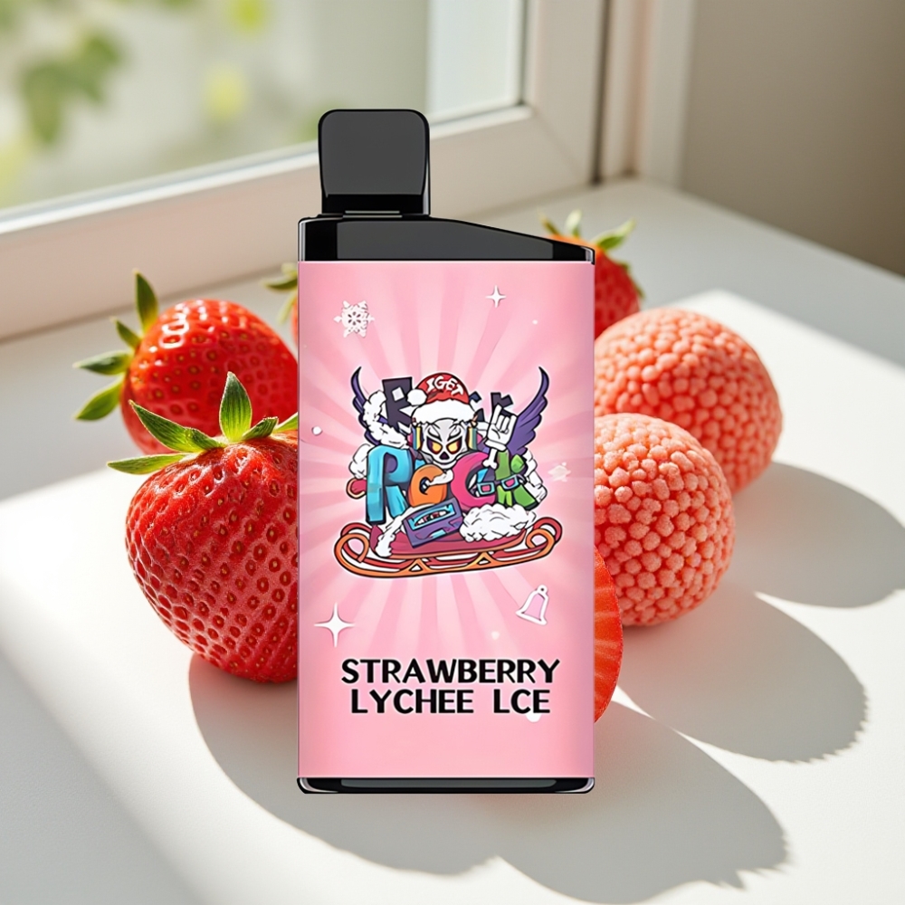 IGET Bar 3500 Puffs 1400mAh Mesh Disposable Vape Strawberry Lychee Ice