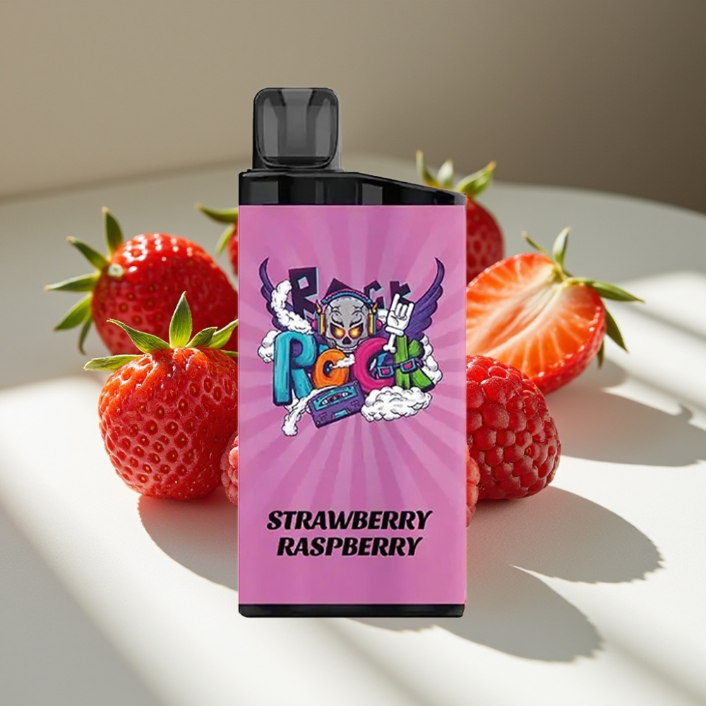 IGET Bar 3500 Puffs Disposable Vape Strawberry Raspberry - 1400mAh Mesh Coil