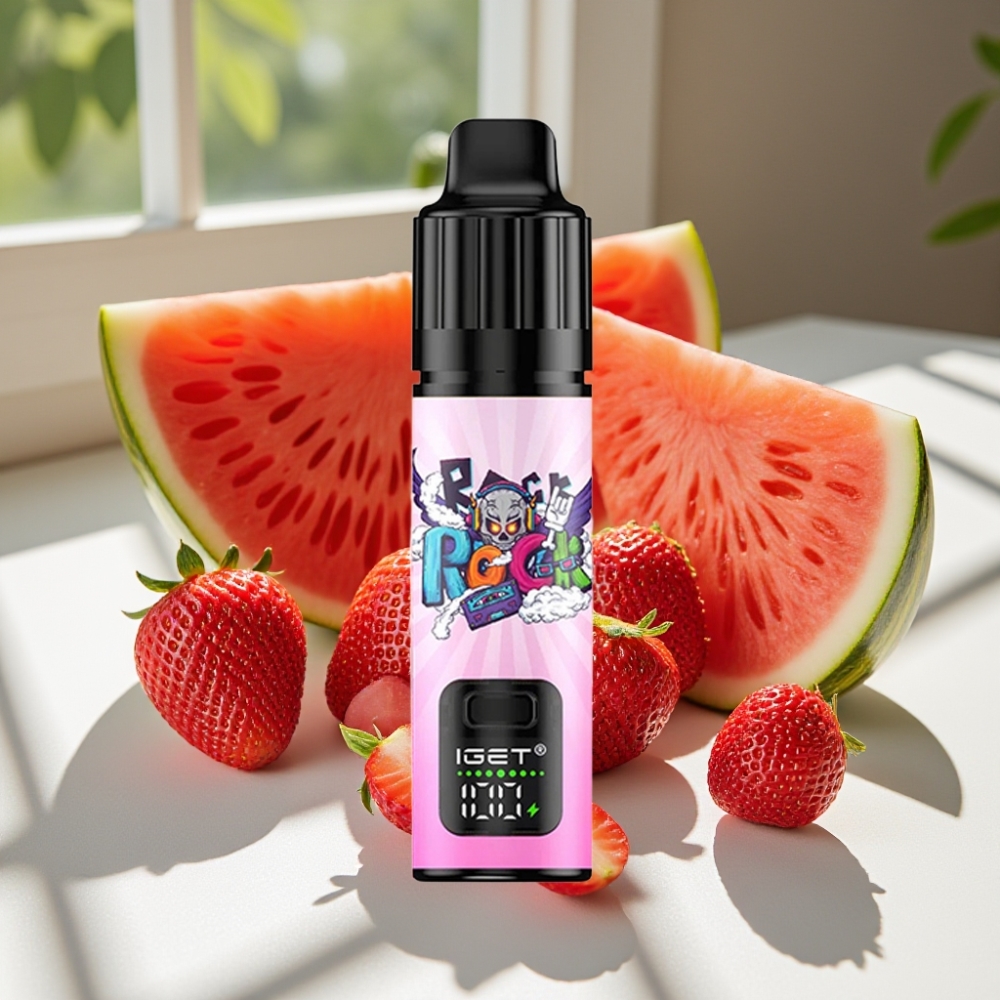 IGET BAR PLUS S3 POD 10000 Puffs 5% Nicotine 18ml Disposable Vape Strawberry Watermelon Ice