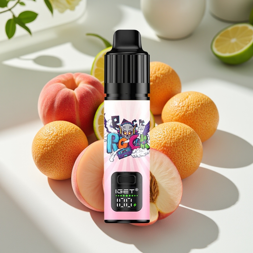 IGET BAR PLUS S3 POD 10000 Puffs 5% Nicotine Peach Lychee Lime Ice Disposable Vape