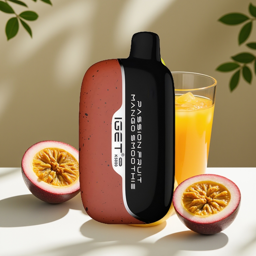 IGET Moon K5000 Disposable Vape - 5000 Puffs, Mesh Coil, Passion Fruit Mango Smoothie