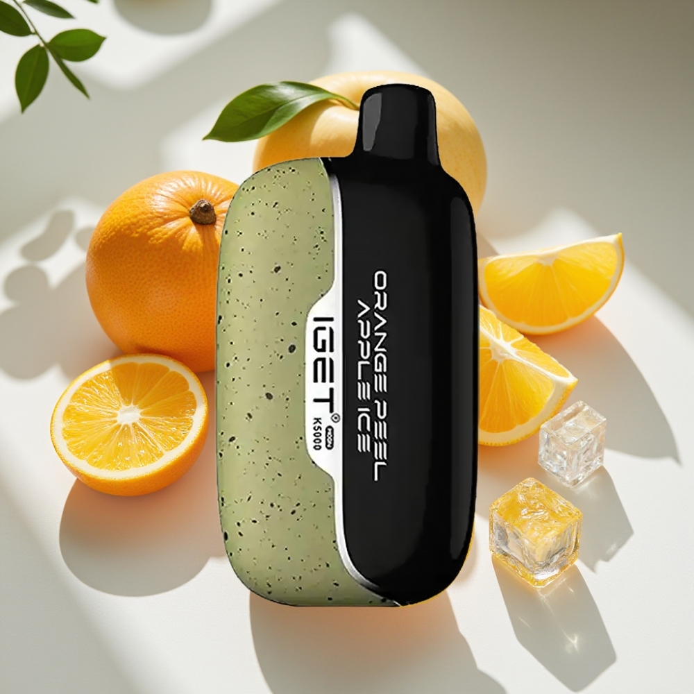 IGET Moon K5000 Disposable Vape – 5000 Puffs, Orange Peel Apple Ice, 1.35Ω Mesh Coil