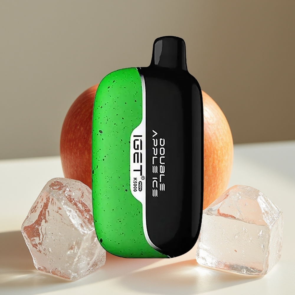 IGET Moon K5000 Disposable Vape Double Apple Ice – 5000 Puffs, 1.35 Ohm Mesh Coil, 81.5g