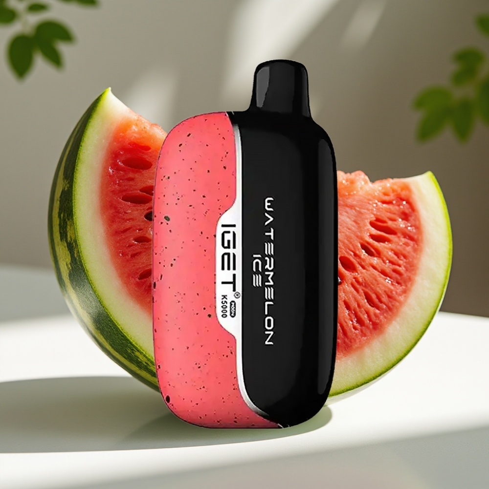 IGET Moon K5000 Disposable Vape Watermelon Ice – 5000 Puffs, Mesh Coil, PC Material