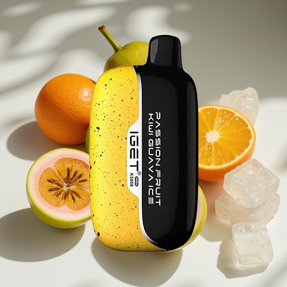 IGET Moon K5000 Puffs Disposable Vape – 5000 Puffs, Mesh Coil, Passion Fruit Kiwi Guava Ice