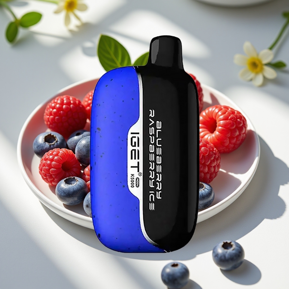 IGET Moon K5000 Puffs Disposable Vape - Blueberry Raspberry Ice | 5000 Puffs | Mesh Coil 1.35 Ohm