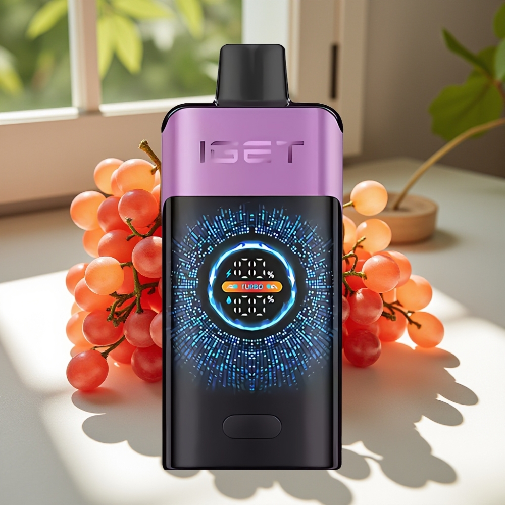 IGET ONE 12000 Puffs Disposable Vape with 2700mAh Battery and Dual Mesh Coil – Chupa Chups Grape