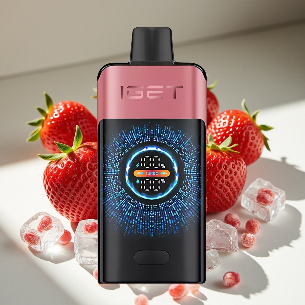 IGET ONE 12000 Puffs Disposable Vape with 2700mAh Battery and Dual Mesh Coil - Strawberry Pomegranate Ice