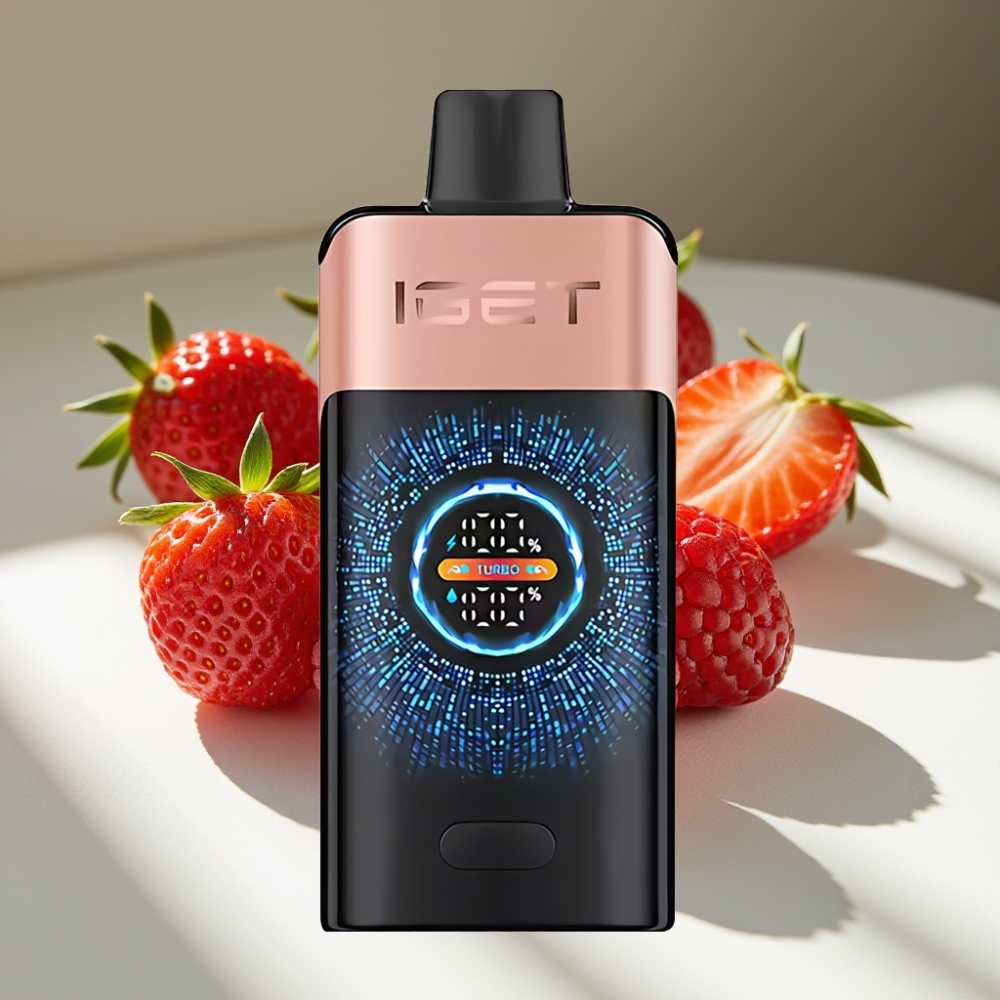 IGET ONE 12000 Puffs Disposable Vape with 2700mAh Battery and Dual Mesh Coil - Strawberry Raspberry