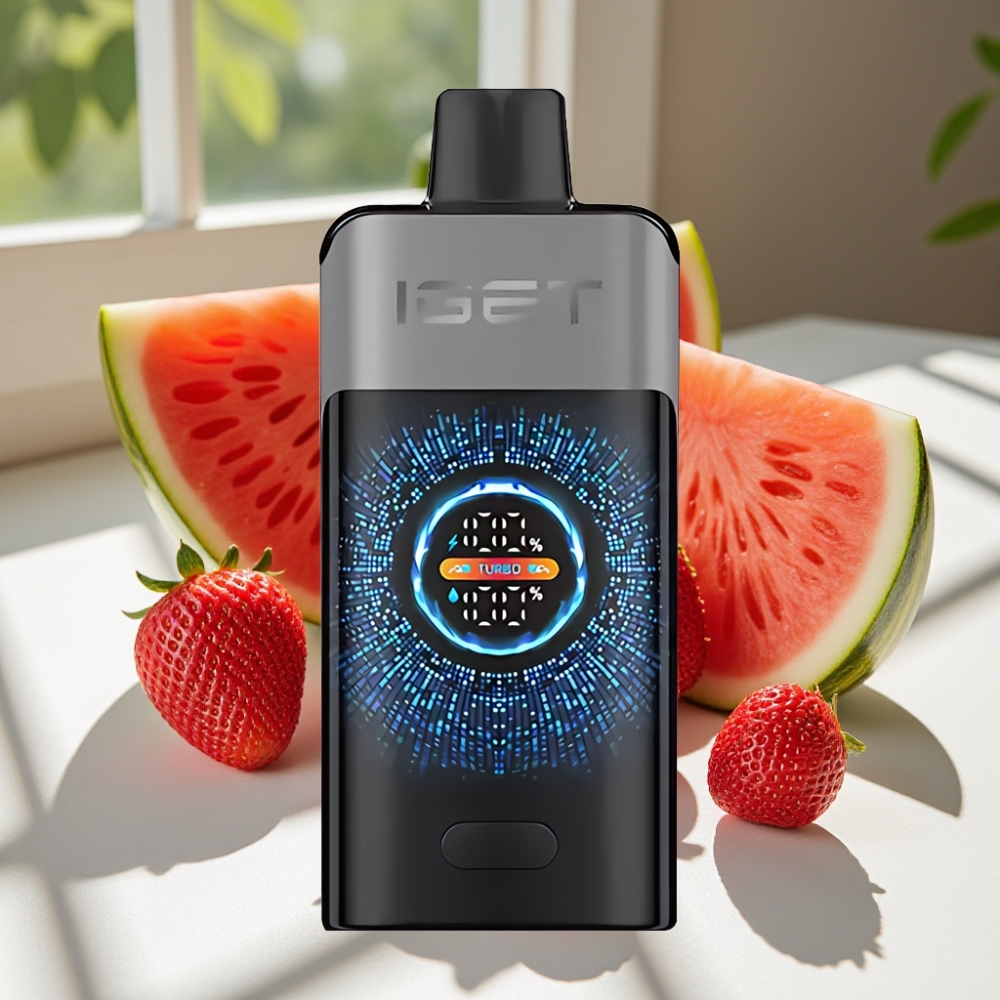 IGET ONE 12000 Puffs Disposable Vape with 2700mAh Battery and Dual Mesh Coil - Strawberry Watermelon Ice