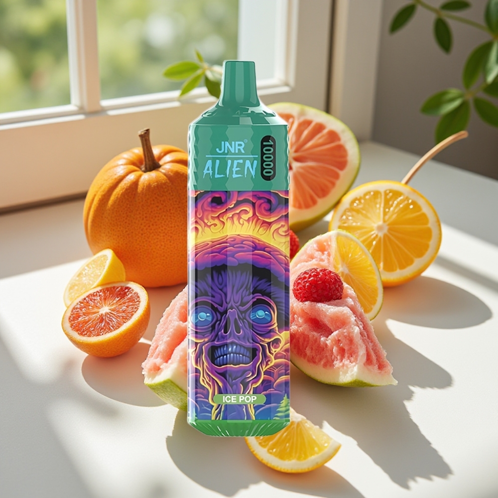 JNR Alien 10000 Puffs Disposable Vape with 850mAh Battery, 20ml E-liquid, and RGB Lights
