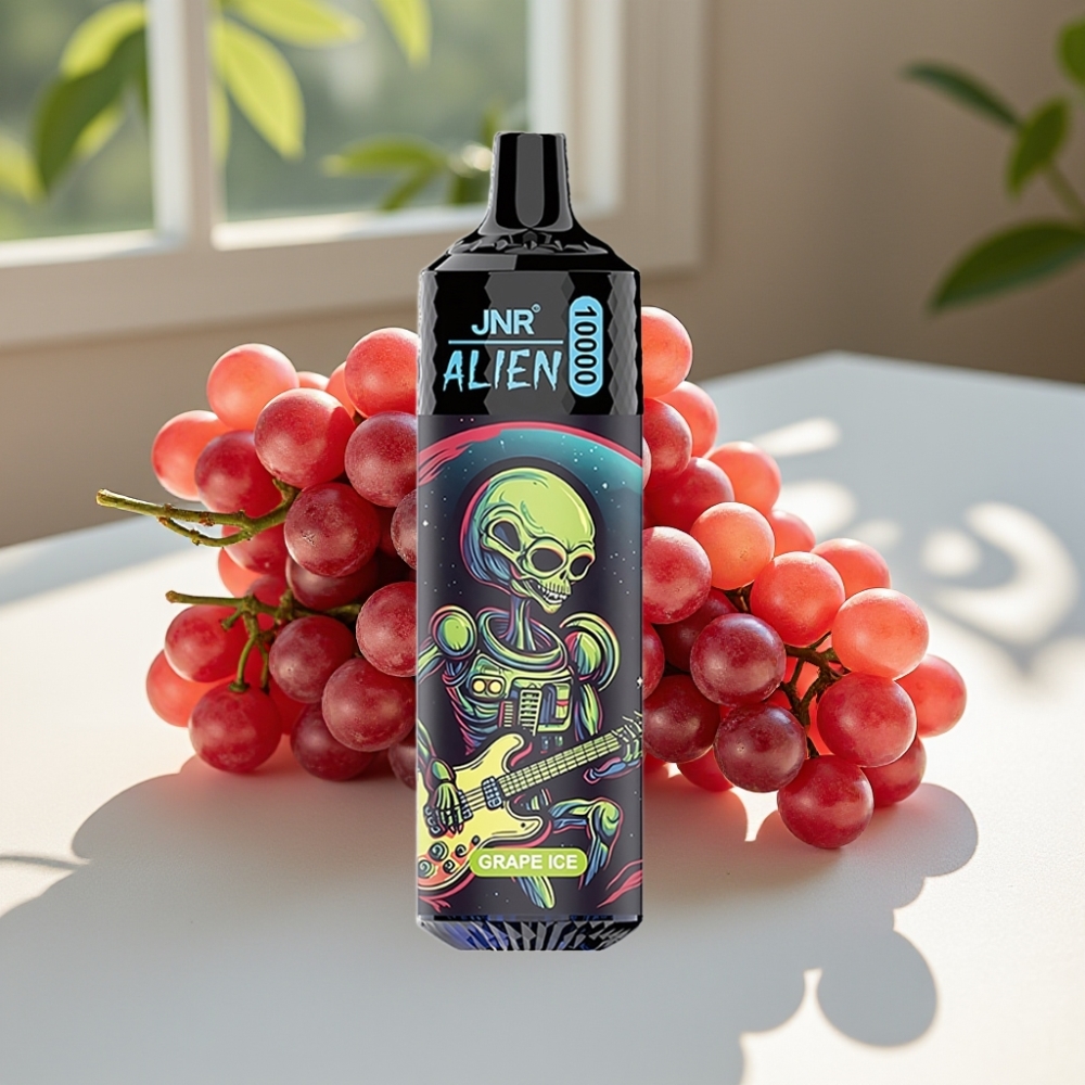 JNR Alien 10000 Puffs Disposable Vape with 850mAh Battery & RGB LED – Grape Ice