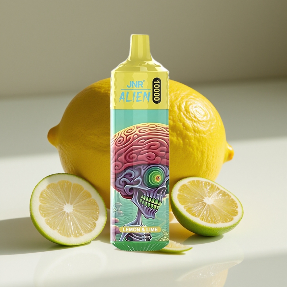 JNR Alien 10000 Puffs Disposable Vape with 850mAh Battery & RGB LED – Lemon & Lime