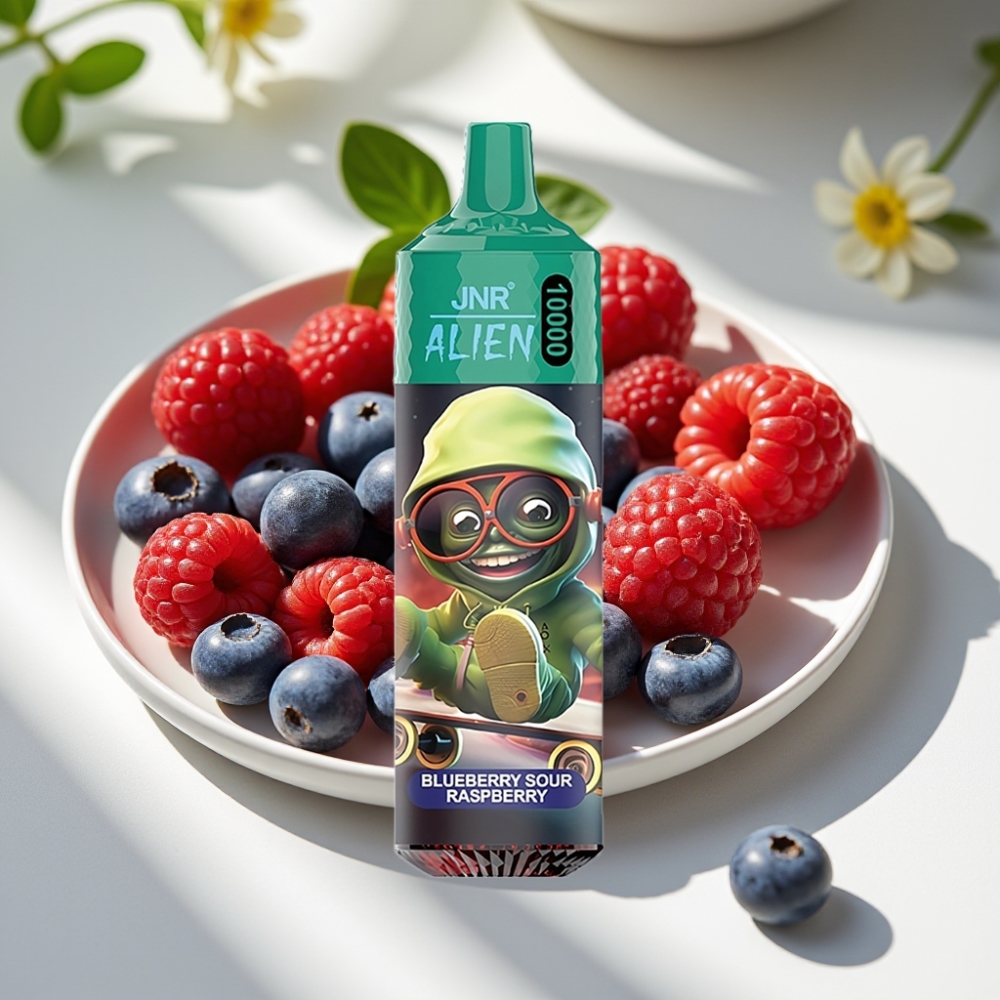 JNR Alien 10000 Puffs Disposable Vape with 850mAh Battery & RGB Lights - Blueberry Sour Raspberry