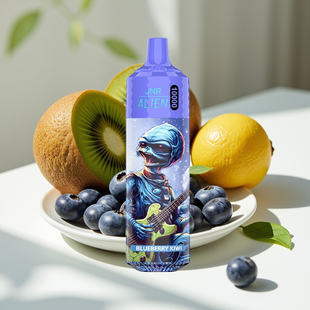 JNR Alien 10000 Puffs Disposable Vape with 850mAh Battery and RGB LED - Blueberry Kiwi