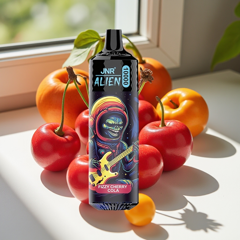 JNR Alien 10000 Puffs Disposable Vape with 850mAh Battery and RGB LED – Fizzy Cherry Cola