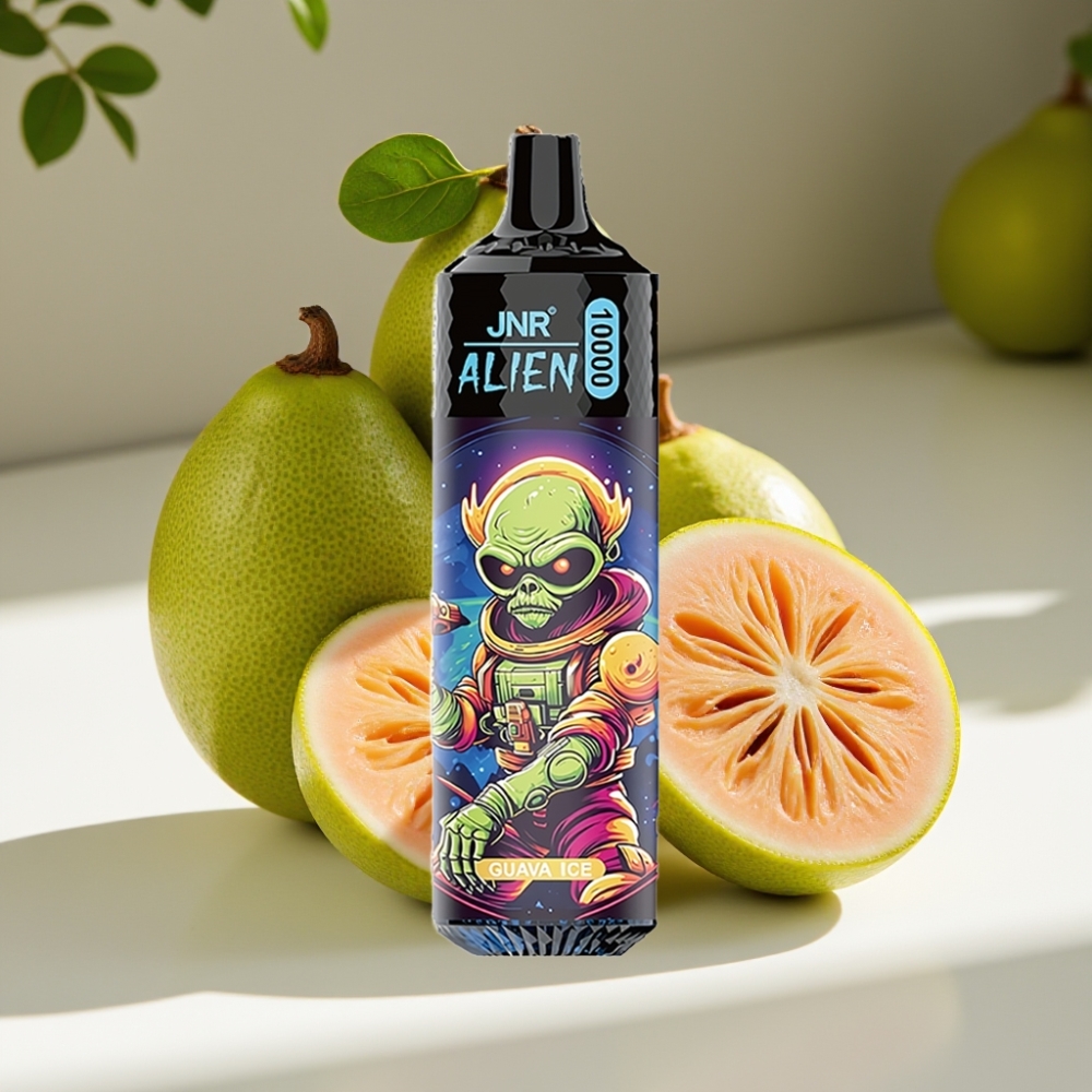 JNR Alien 10000 Puffs Guava Ice with RGB LED, Type-C Quick Charge, 20ml E-liquid