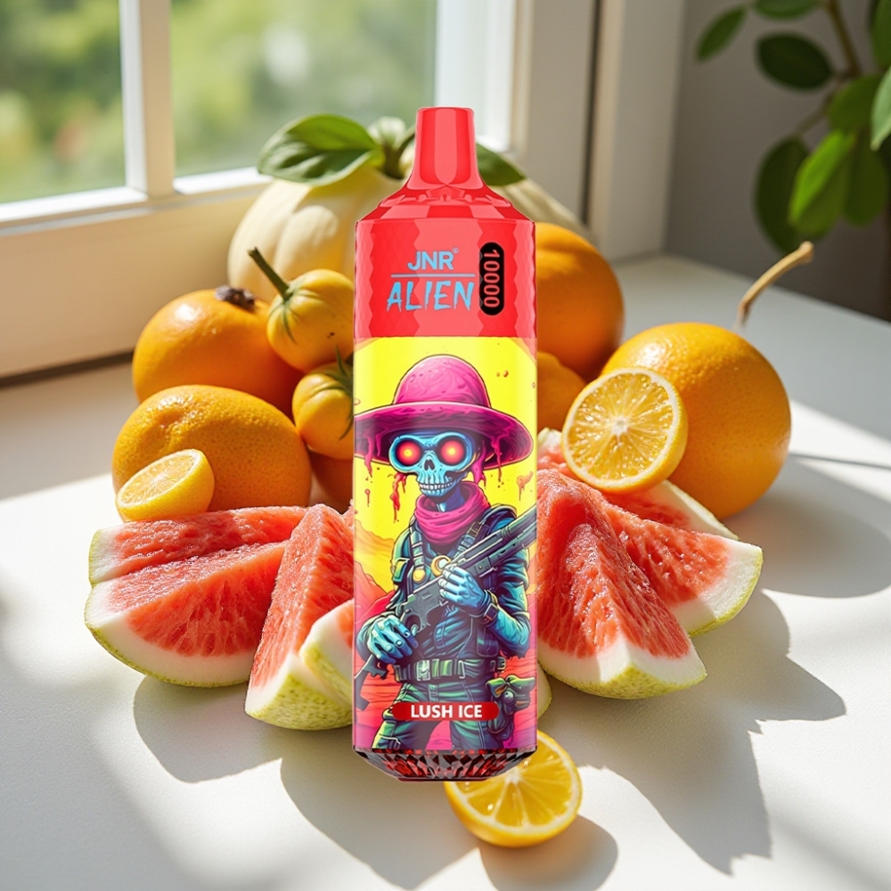 JNR Alien 10000 Puffs Lush Ice with RGB LED & Type-C Fast Charging