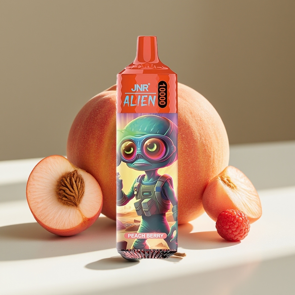 JNR Alien 10000 Puffs Peach Berry with RGB LED & Type-C Charge