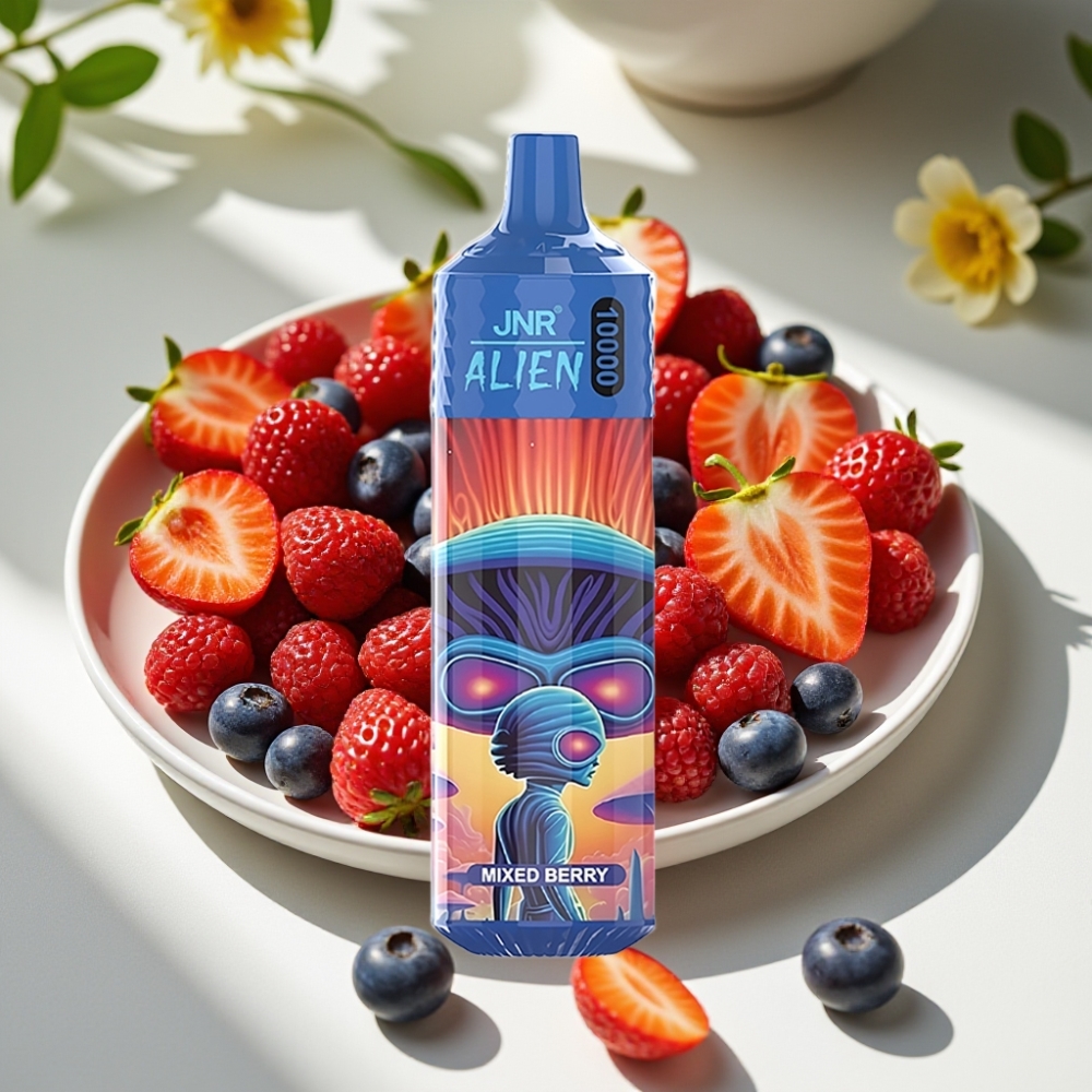 JNR Alien 10000 Puffs RGB Mesh 20ml Disposable Vape Mixed Berry