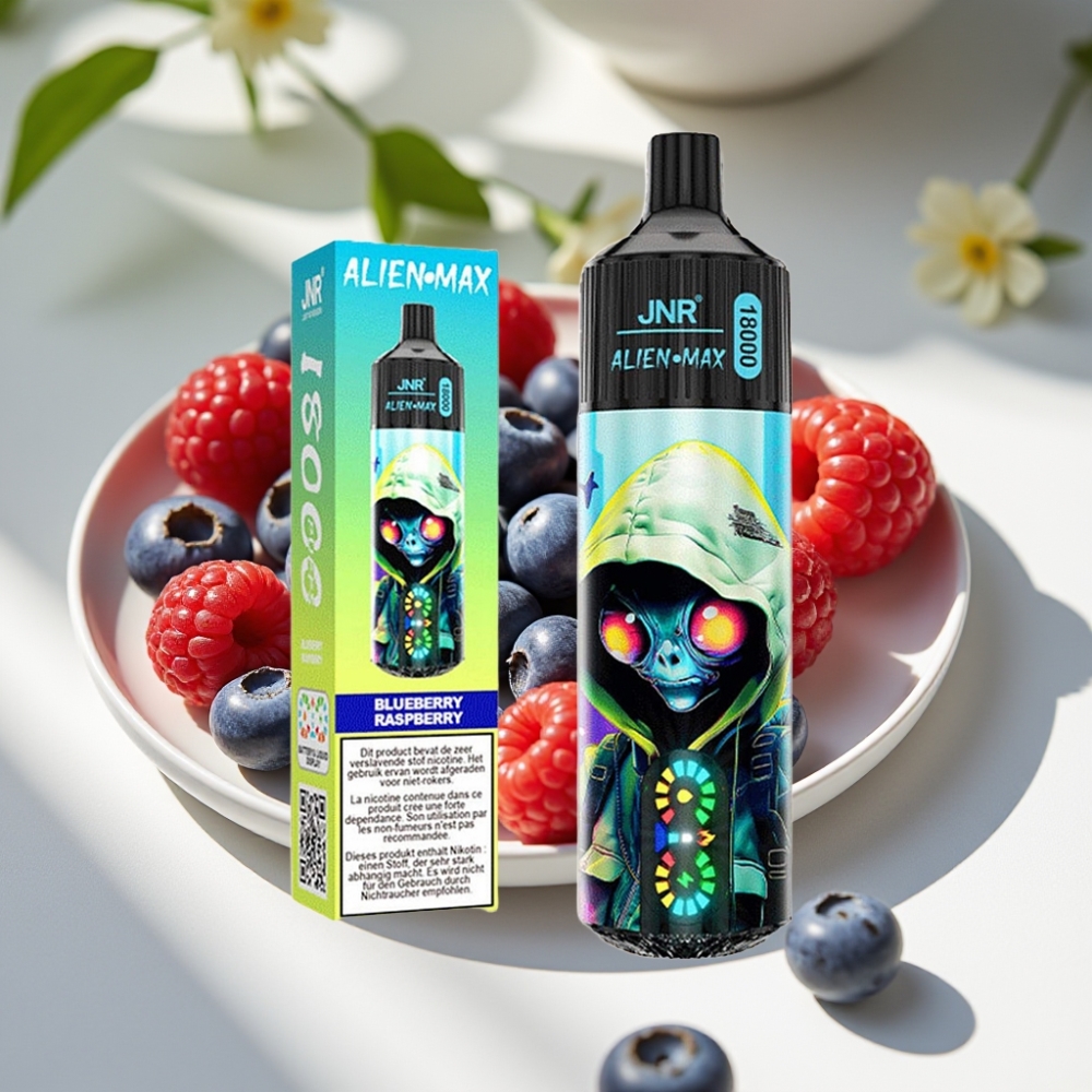 JNR Alien Max 18000 Puffs Dual Mesh Disposable Vape Blueberry Raspberry