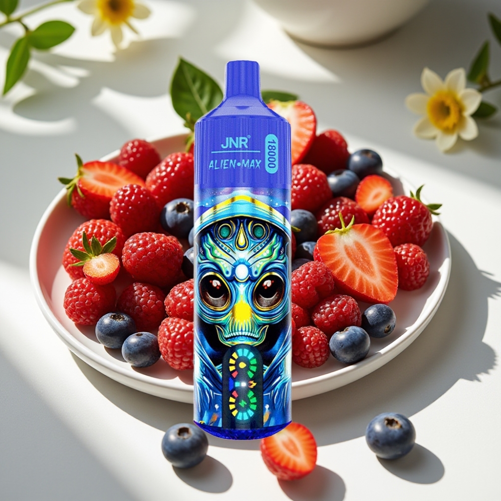 JNR Alien Max 18000 Puffs Dual Mesh Disposable Vape with LED Display Mixed Berries