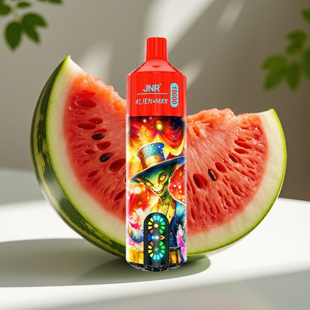JNR Alien Max 18000 Puffs LED Dual Mesh Disposable Vape Watermelon Ice