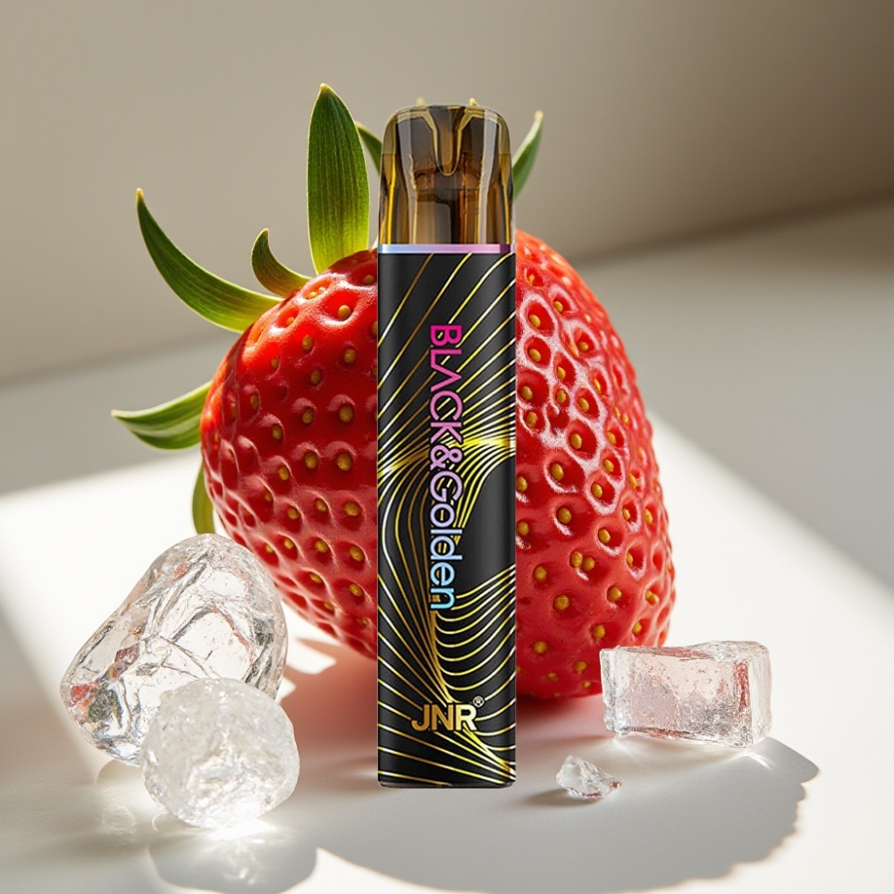 JNR Black&Golden 800 Puffs 2% Nicotine Strawberry Ice Disposable Vape