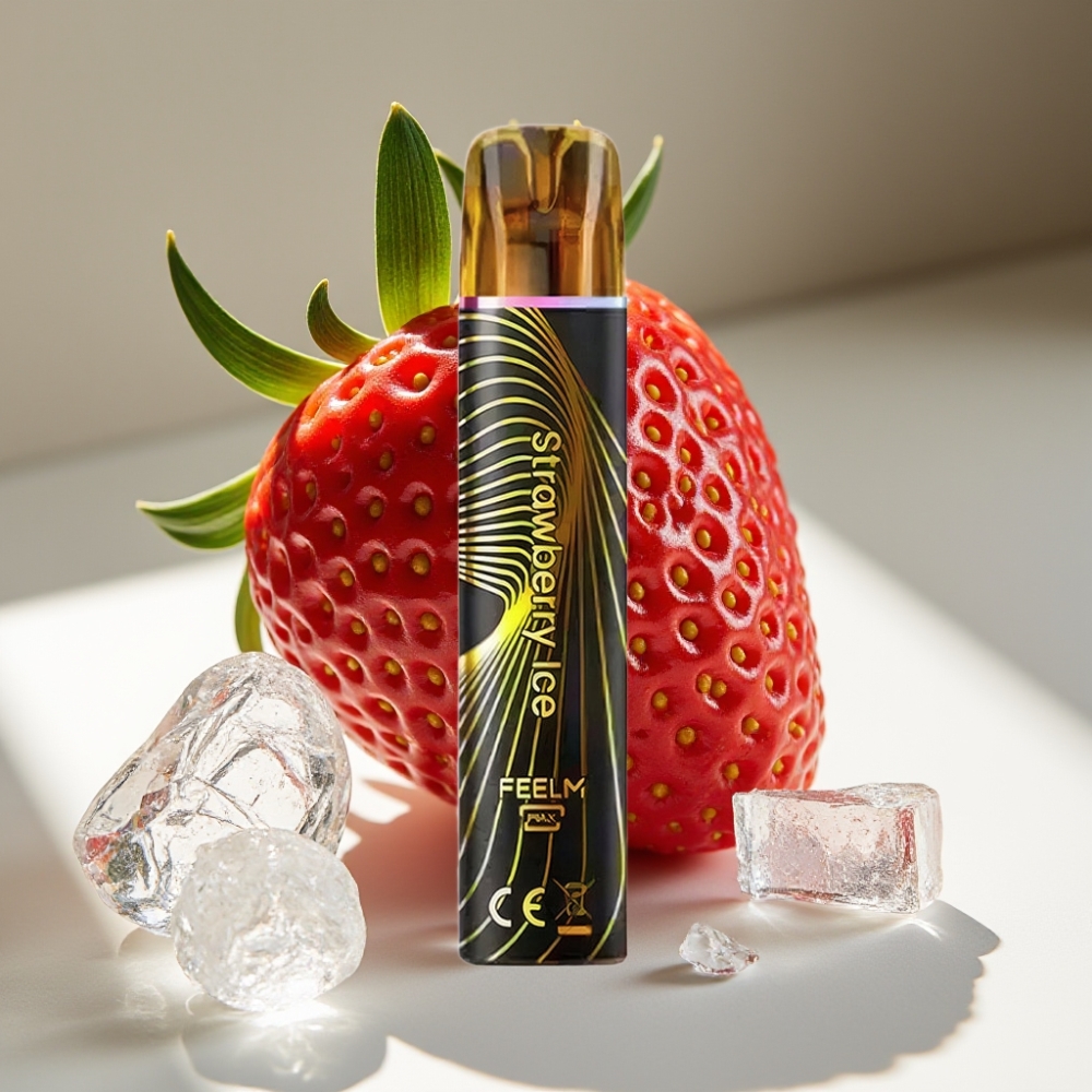 JNR Black&Golden 800 Puffs 2% Nicotine Strawberry Ice Disposable Vape