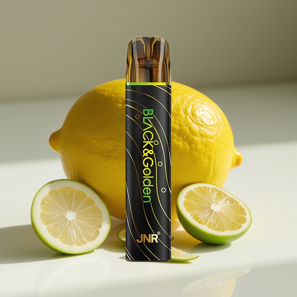 JNR Black&Golden 800 Puffs 2ml Disposable Vape Lemon & Lime