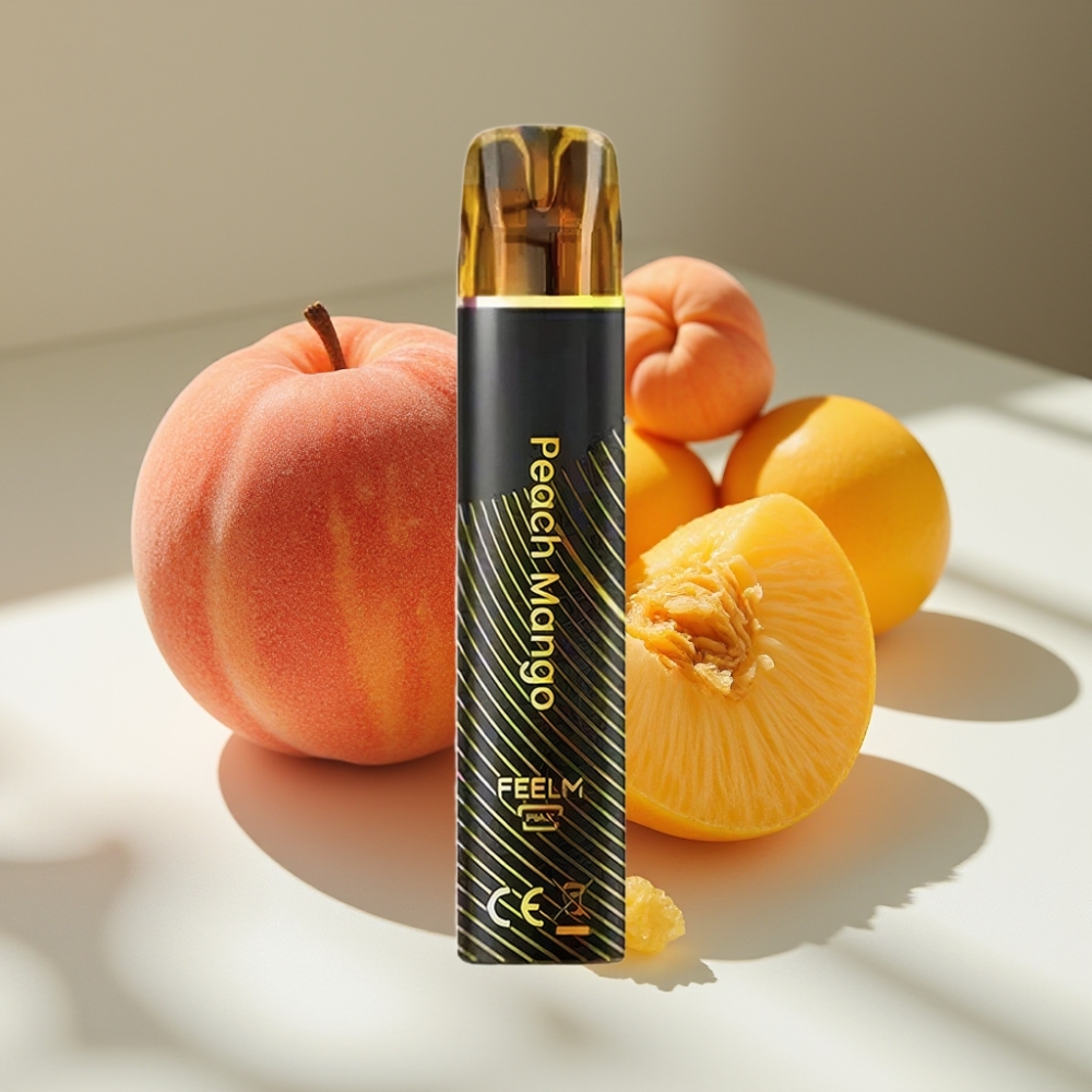 JNR Black&Golden 800 Puffs 2ml Disposable Vape Peach Mango
