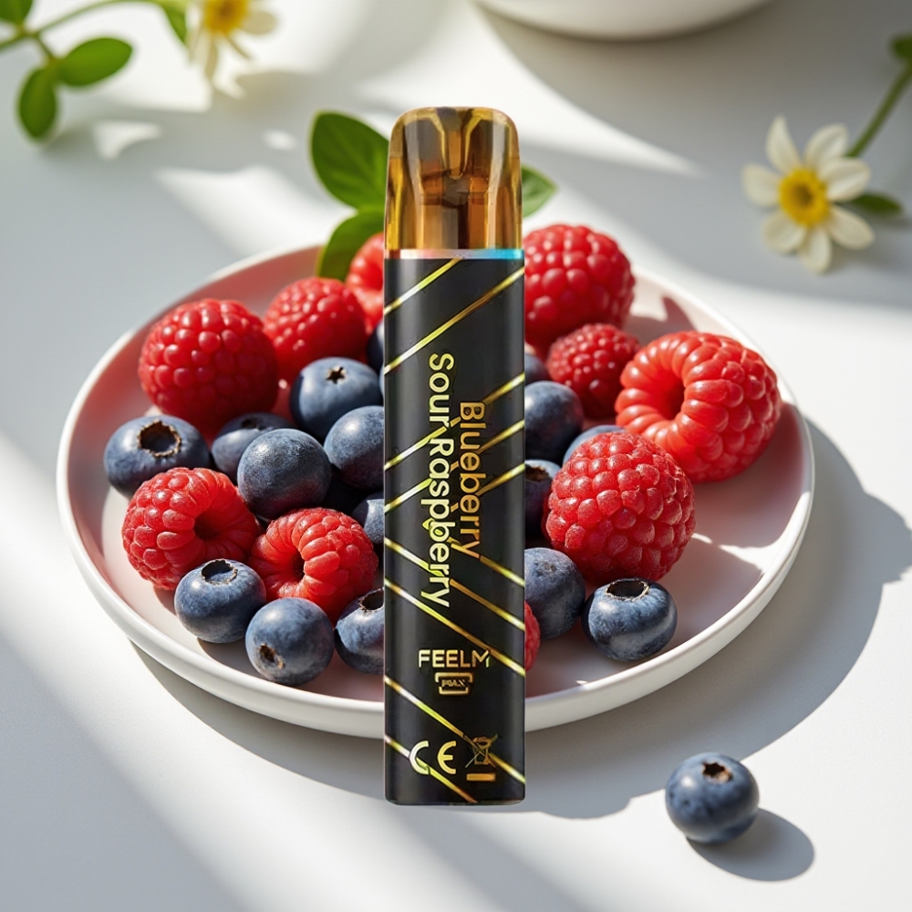 JNR Black&Golden 800 Puffs Disposable Vape – Blueberry Sour Raspberry