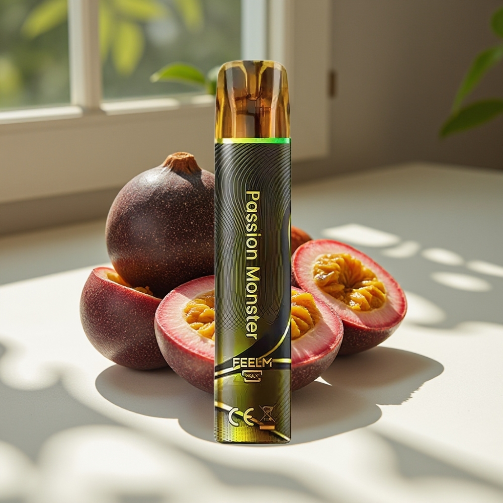 JNR Black&Golden 800 Puffs Disposable Vape Passion Monster