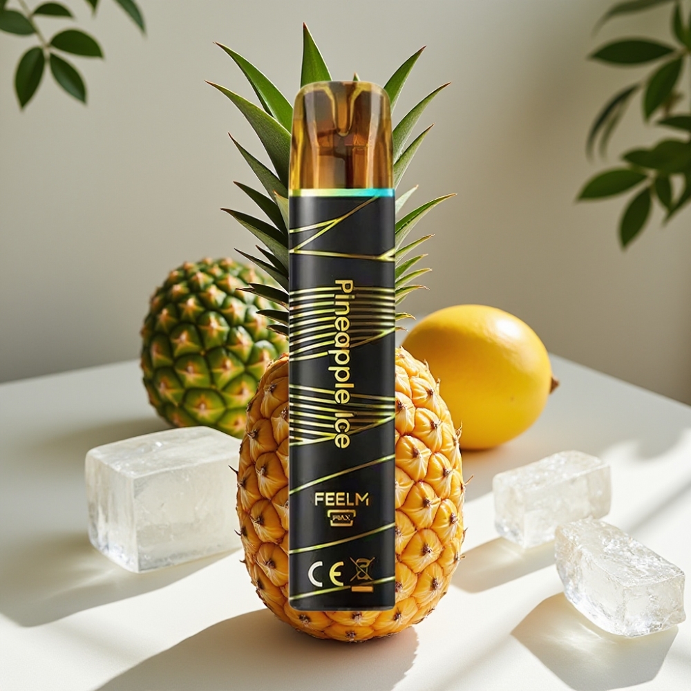 JNR Black&Golden 800 Puffs Disposable Vape Pineapple Ice 2% Nicotine