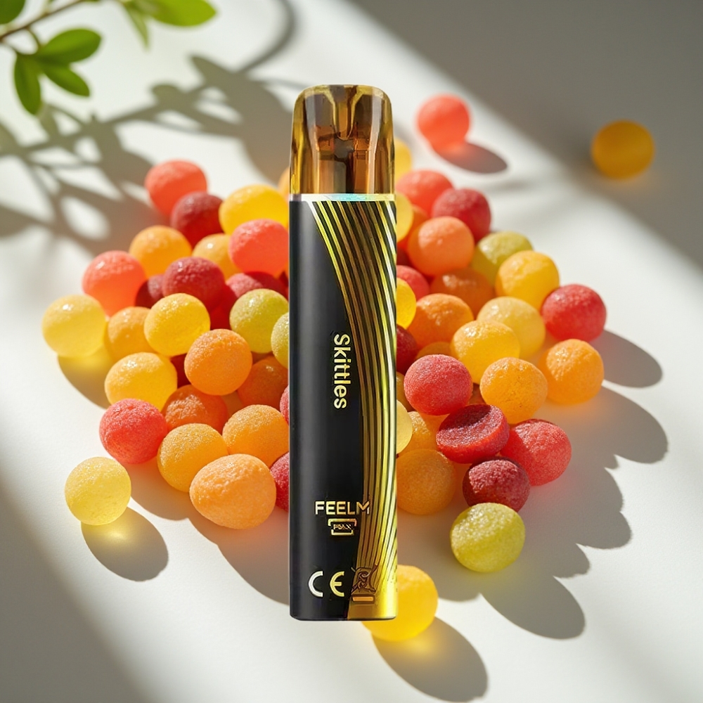 JNR Black&Golden 800 Puffs Disposable Vape Skittles 2% Nicotine