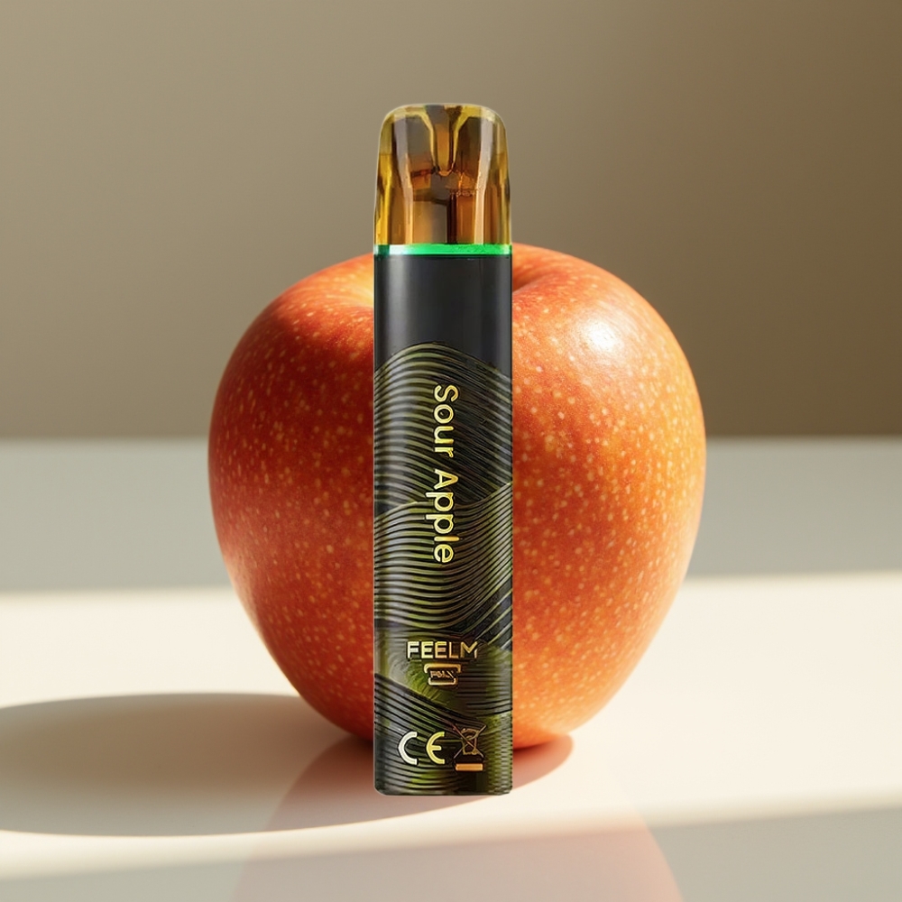 JNR Black&Golden 800 Puffs Disposable Vape Sour Apple