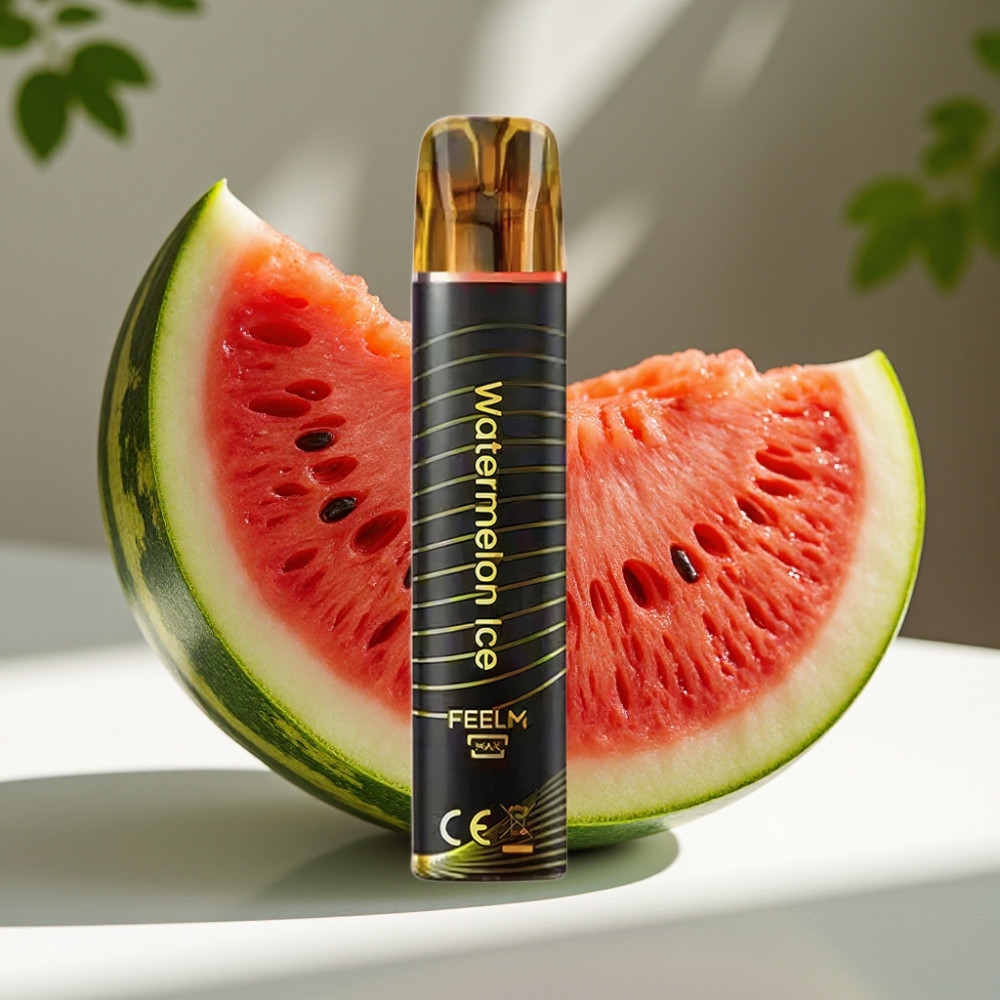 JNR Black&Golden 800 Puffs Disposable Vape Watermelon Ice