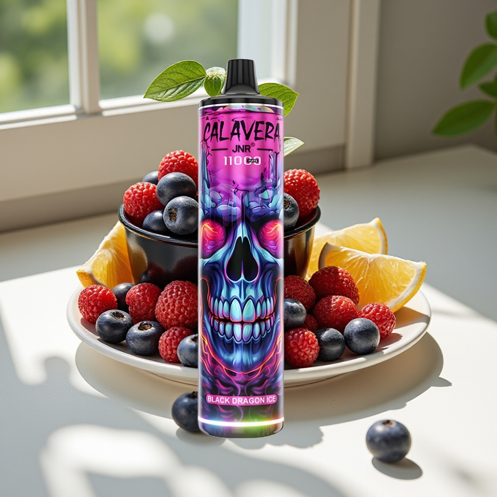 JNR Calavera 11000 Puffs 21ml Disposable Vape Black Dragon Ice
