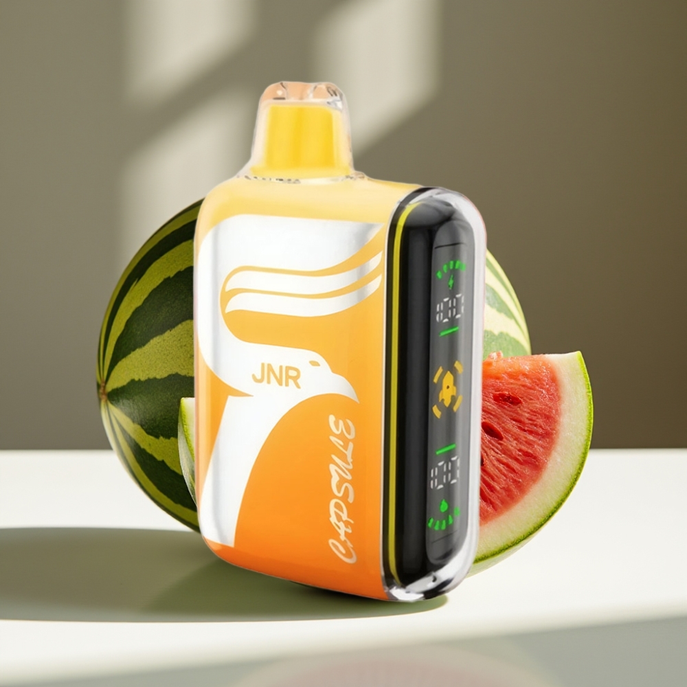 JNR Capsule 15000 Puffs Disposable Vape with Dual Mesh Coil & Smart LED Display - Watermelon Ice