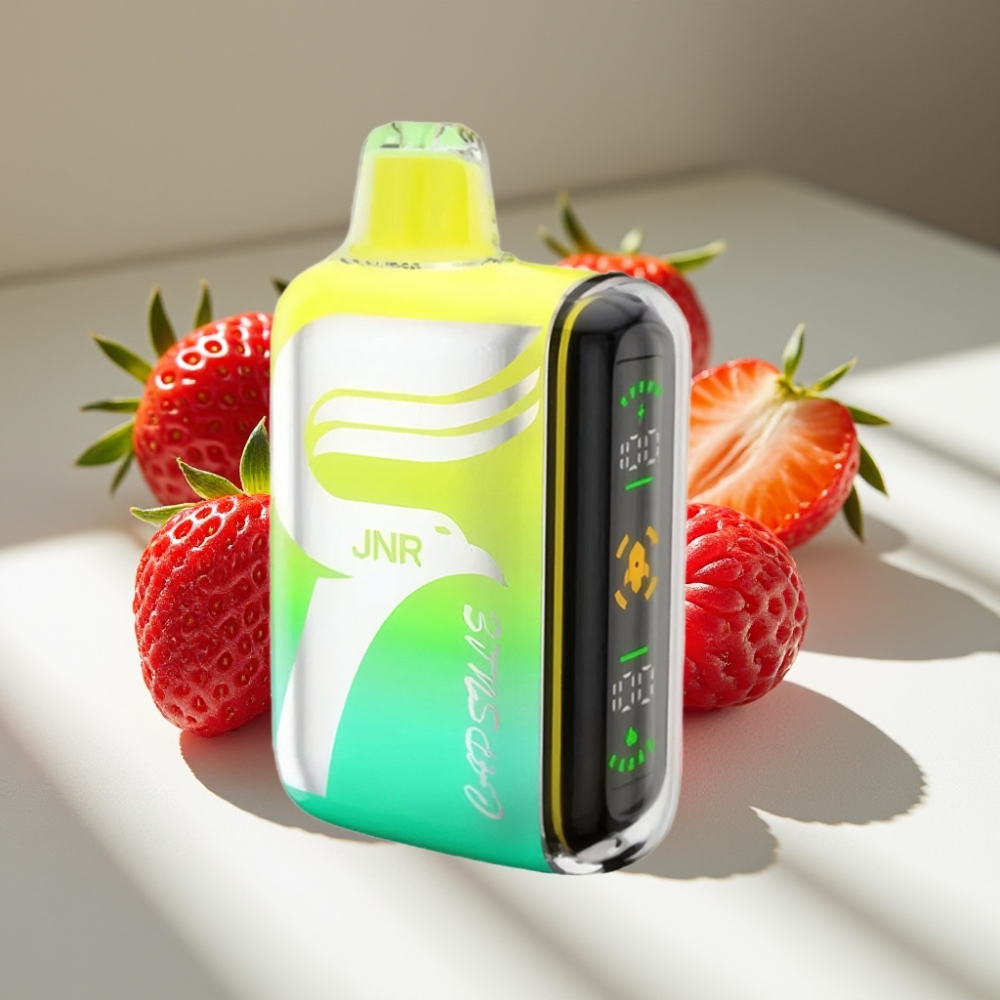 JNR Capsule 15000 Puffs Dual Mesh 20ml Disposable Vape Strawberry Raspberry Cherry