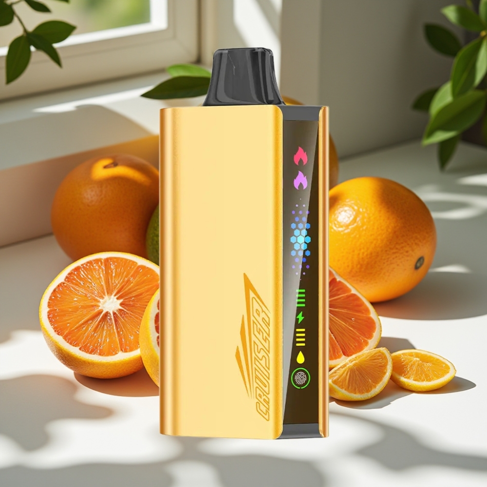 JNR Cruiser 12000 Puffs No-Charge Disposable Vape with 3500mAh Battery & Animation Screen – Cool Fanta