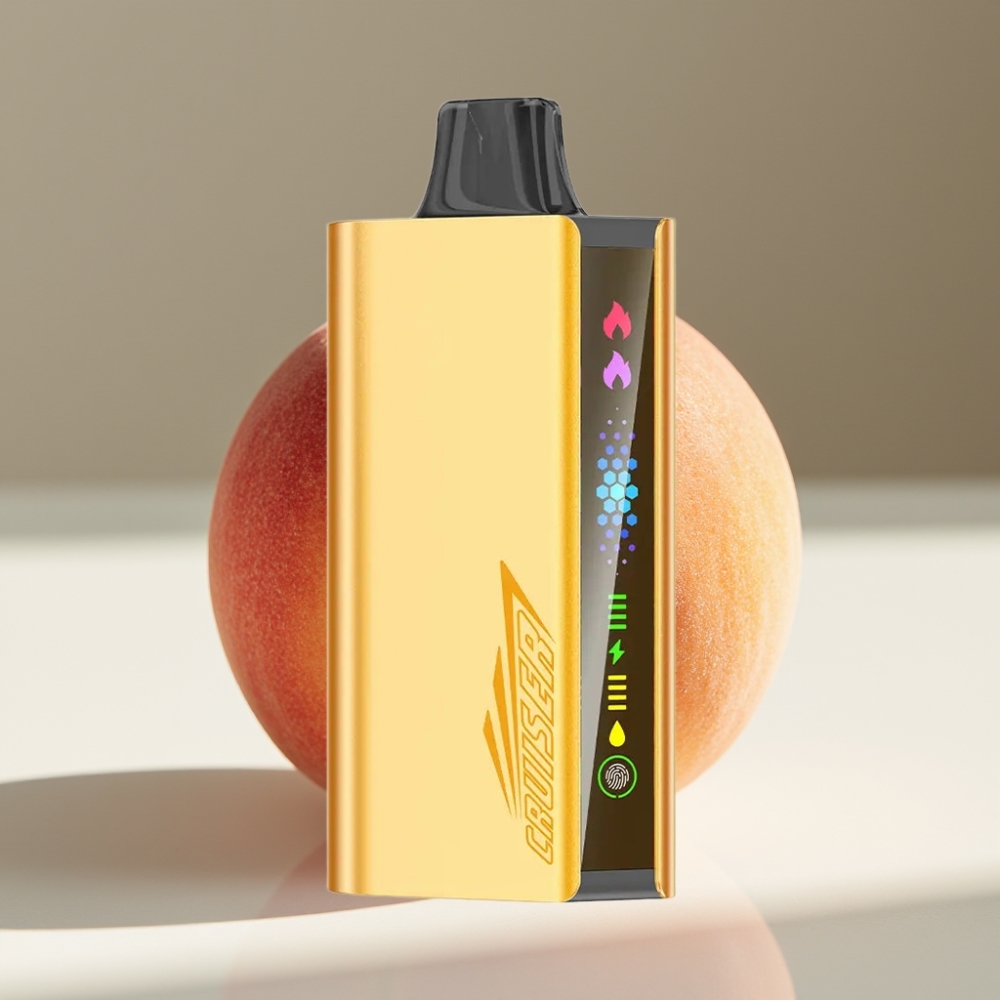 JNR Cruiser 12000 Puffs No-Charge Disposable Vape with 3500mAh Battery & Peach Ice Flavor