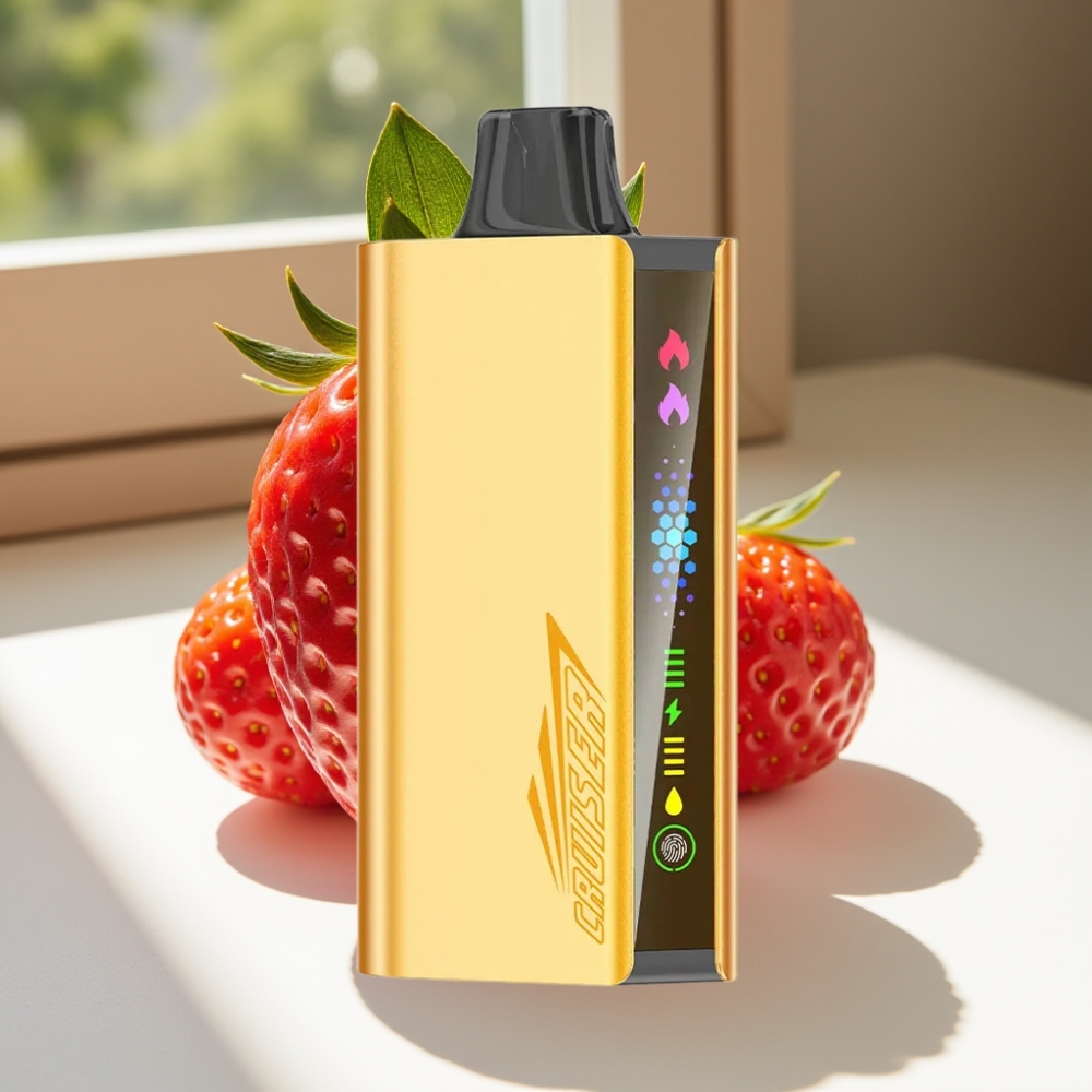 JNR Cruiser 12000 Puffs No-Charge Disposable Vape with 3500mAh Battery & Strawberry Flavor
