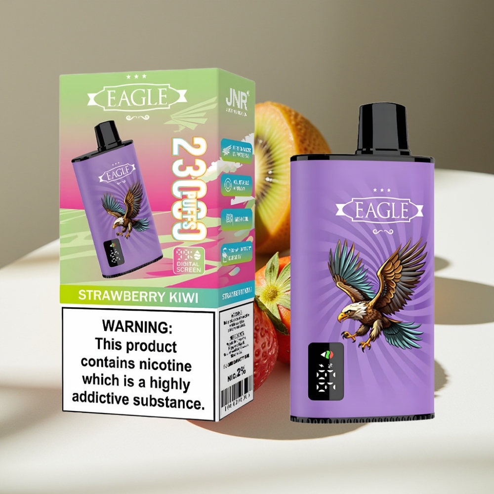 JNR EAGLE Smart 23000 Puffs Digital Screen Disposable Vape Strawberry Kiwi
