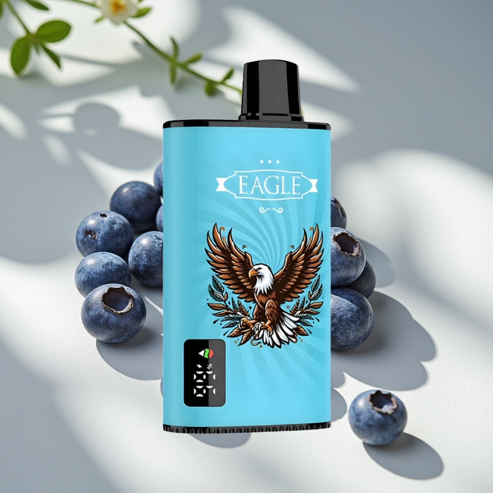JNR EAGLE Smart 25ml 23000 Puffs Disposable Vape with Digital Screen & Adjustable Airflow Blueberry Ice
